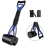 UPSKY Pet Pooper Scooper for Dogs, Foldable Dog Pooper Scooper with Long Handle, Pooper Scooper with bag, Durable Spring and Premium Materials, Pet Jaw Claw for Grass, Dirt, Gravel Pick Up