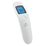 Amplim No Touch Forehead Thermometer | Non-Contact Digital Infrared Baby Thermometer for Kids Adults Infants Toddlers | Touchless Temporal Thermometer FSA HSA