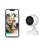 X W EI UNION Camera for Home Security Pet Dog Camera Small Nanny Cam Baby Monitor WiFi Home Camera with App for Phone Two-Way Audio Night Vision Indoor Camera