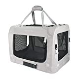 Petseek Extra Large Cat Carrier Soft Sided Folding Small Medium Dog Pet Carrier 24″x16.5″x16″ Travel Collapsible Ventilated Comfortable Design Portable Vehicle