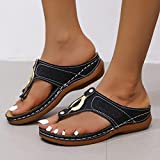 Orthopedic Flip Flops Women Comfortable Shoes Flip Flops Sandals for Women with Arch Support for Comfortable Walk #