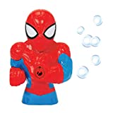 Little Kids Marvel Spider-Man Action Bubble Blower Machine, Includes Bubble Solution, Multi