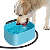 Heated Water Bowl for Outdoor Smart Thermal-Bowl Provide Drinkable Water in Winter, Pet Product of Heating Feeding Pet Water Bowl for Dog, Cat, Rabbit, Chicken, Duck, Squirrel, 0.69 Gallon 35 Watts
