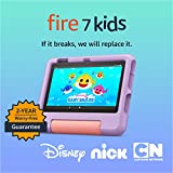 Amazon Fire 7 Kids tablet, ages 3-7. Top-selling 7″ kids tablet on Amazon – 2022. Set time limits, age filters, educational goals, and more with parental controls, 32 GB, Purple