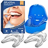 Mouth Guard for Grinding Teeth and Clenching Anti Grinding Teeth Custom Moldable Dental Night Guard Dental Night Guards -4 Pack/One Size