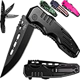 Spring Assisted Knife – Pocket Folding Knife – Military Style – Boy Scouts Knife – Tactical Knife – Good for Camping Hunting Survival Indoor and Outdoor Activities Mens Gift 6681