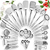 Home Hero 29-pcs Kitchen Utensils Set – Stainless Steel Cooking Utensils Set with Spatula – Kitchen Gadgets & Kitchen Tool Gift Set