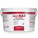 PHS Joint MAX Triple Strength (TS) Soft Chews for Dogs – Glucosamine, Chondroitin, MSM – Vitamins, Minerals, Antioxidants- Hip and Joint Pain Relief and Support for Dogs – Made in USA – 240 Soft Chews