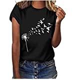 Graphic Oversized Tees for Women, Ladies Short Sleeve T Shirts, Spring Tshirts for Women 2023, Going Out Tops for Women