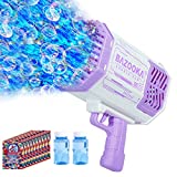 Bubble Machine Gun, Bubbles Kids Toys for Toddlers Boys Girls Age 3 4 5 6 7 8 9 10 11 12 Years Old, Fun Easter Gifts for Children Adult Birthday Wedding Party Favors Outdoor Toy – Purple