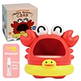 Funny Bubble Blowing Machine, Shark Bubble Maker, Bath Toys in The Bathroom, Children Playing Outdoors, Crab Foam Maker (red)