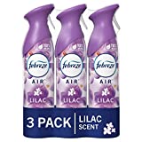 Febreze Air Fresheners, Room Fresheners, Odor-Fighting Air Effects, Lilac Scent , 8.8 oz. Aerosol Can, Pack of 3, Air Freshener Spray