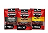 Jack Link’s Beef Jerky Variety Pack – Includes Original, Teriyaki, and Peppered Beef Jerky – 96% Fat Free, No Added MSG- 1.25 oz (Pack of 15))
