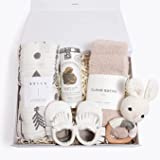 Unboxme Deluxe Care Package Gift Basket for New Moms & Parents: Postpartum Care & Push Present for Newborn Baby Boys & Girls, Organic Spa Gift Set (“Warm Hugs” Card)