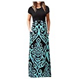 Spaghetti O-Neck Dress Short Maxi Print Gradient Sleeve,Clearance Items Sale,Lightning deal’s,Cheap Clothes,Labor Day Sales Deals,Deal Days, October 11-12