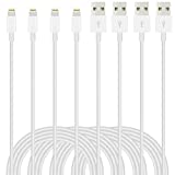 iPhone Charger Lightning Cable 6FT 4Packs Quick Charger Rapid Cord Apple MFi Certified for Apple Charger, iPhone 13 12 11 Pro X XR XS MAX 8 Plus 7 6s 5s 5c Air iPad Mini iPod (Grey)