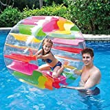 MorTime Inflatable Roller Float, 40″ Colorful Water Wheel, Swimming Pool Roller Toy for Kids and Adults Outdoors