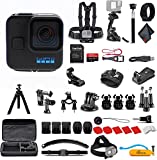 GoPro HERO11 (Hero 11) Black Mini – Waterproof Action Camera with 5.3K Ultra HD Video, 24.7MP Photos, 1/1.9″ Image Sensor, Stabilization (CHDHF-111-TH) + 50-in-1 Accessory Kit + 64GB Card + More