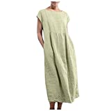 Semi Formal Dresses for Women, Dress with Shorts Dressy Dresses Women Lightning Deals of The Day Prime Today Only Women’s Dresses Women’s Summer Casual Solid Color Sleeveless (XXL, Green)