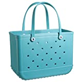 BOGG BAG Original X Large Waterproof Washable Tip Proof Durable Open Tote Bag for the Beach Boat Pool Sports 19x15x9.5 – Lightweight Cute Tote Bag – Durable Rubber Bags For Women – Patented Design