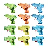 12 Packs Water Gun for Kids Squirt Toys Outdoor Beach Swimming Pool Game Summer Party Favor