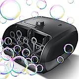 Bubble Machine – 16 Wands 8000+ Bubbles/min for Kids and Toddlers – 14.2oz Large Capacity Bubble Blower – Automatic Bubble Maker – Bubble Toys for Easter, Parties, Wedding, Birthday