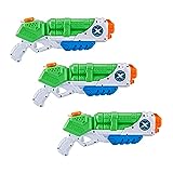 X-Shot Water Warefare Typhoon Water Blaster (3 Pack) by ZURU, Watergun for Summer, XShot Water Toys, Squirt Gun Soaker, Pump Action Water Toy for Children, Boys, Teen, Men (3 Blasters)