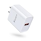 Quick Charge 3.0 Wall Charger,18W 3A USB Wall Charger QC 3.0 Adapter Fast Charger Block for Samsung Galaxy S23 S22 Ultra S21+ S20 FE S10e S9 S8 Note 20/10 A14 A12 A52 A10E A03S A32 A11 A21 A51 A71 A72