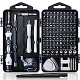 Precision Screwdriver Set, SHOWPIN 122 in 1 Computer Screwdriver Kit, Laptop Screwdriver Sets with 101 Magnetic Drill Bits, Electronics Tool Kit Compatible for Computer, Tablet, PC, iPhone, PS4 Repair